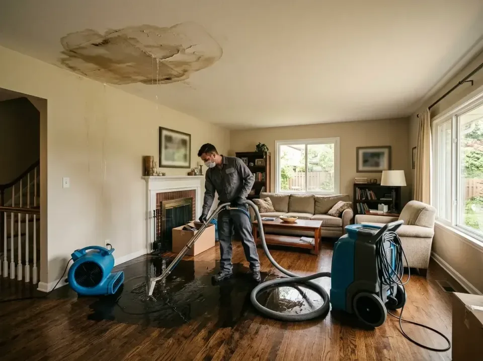 attic-pipe-burst-ceiling-drip-008 — frequently asked questions, Water Damage Restoration & Carpet Care in Festus, MO